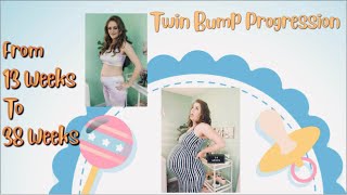 Twin Bump Progression Video ~ Watch My Sweet Twin Bump Grow
