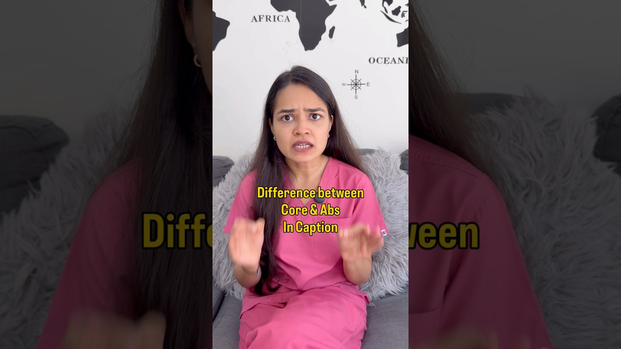 Abs vs Core: Why You're Doing It Wrong #coreworkout #absworkout | Dr Dhwani Jain PT