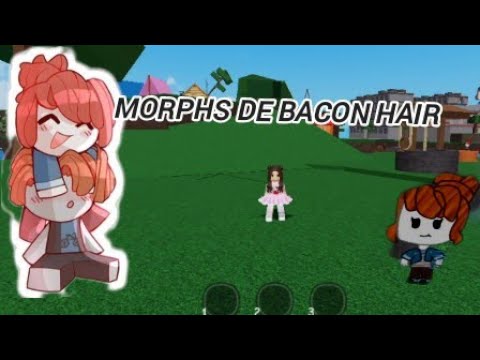 JOGANDO MORPHS DE BACON HAIR 🥓 MENINA NO ROBLOX 