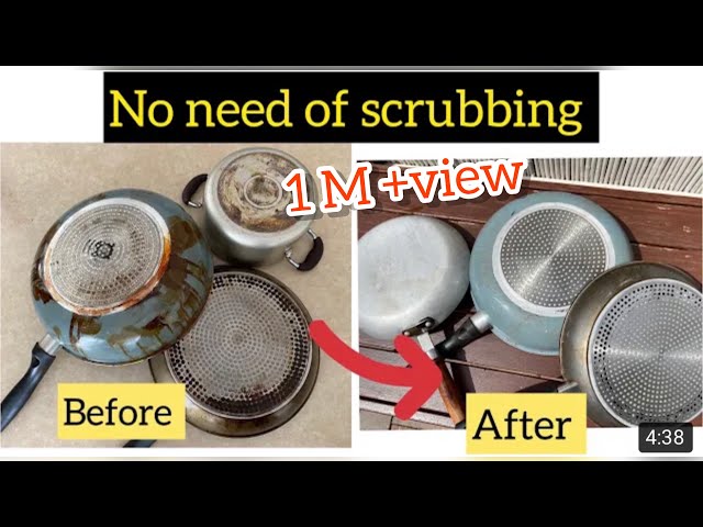 How to Clean burnt pans and pots Just in 5 minutes 100% guaranteed class=