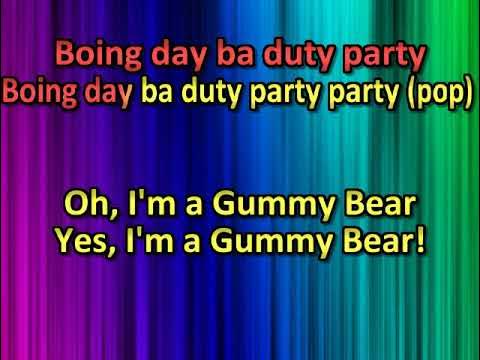 The Gummy Bear Song Karaoke With Lyrics Gummibär The Gummy Bear -  Dailymotion Video