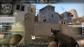 CS:GO - AK-47 jumping headshot on mid Mirage