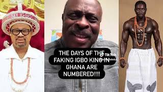 fake igbo king very dark blackman are Ex Convict shocking message to Ghanaians