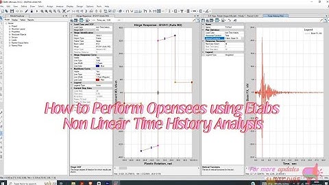 How to Perform Opensees using Etabs NonLinear Time History Analysis of RC Building