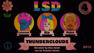 LSD - Thunderclouds ( Official Audio) ft.Sia,Diplo,Labrinth
