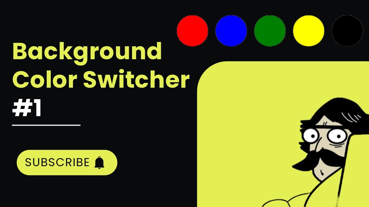 Background Color Switcher | JavaScript Mini Project - YouTube