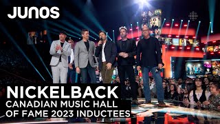 Video thumbnail of "Nickelback inducted into the Canadian Music Hall of Fame | 2023 Juno Awards"