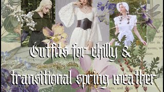 Styling Spring Outfits in Chilly Weather🌿 // fantasycore, fairycore, & cottagecore - featuring ROMWE