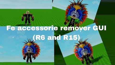 Roblox Fe Script Showcase | Fe accessorie remover GUI {R6 and R15) | Fluxus and Hydrogen