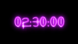 Purple neon vampire timer 2 hours 30 minutes (countdown)