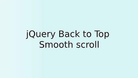 Add Ajax library in scroll back to top