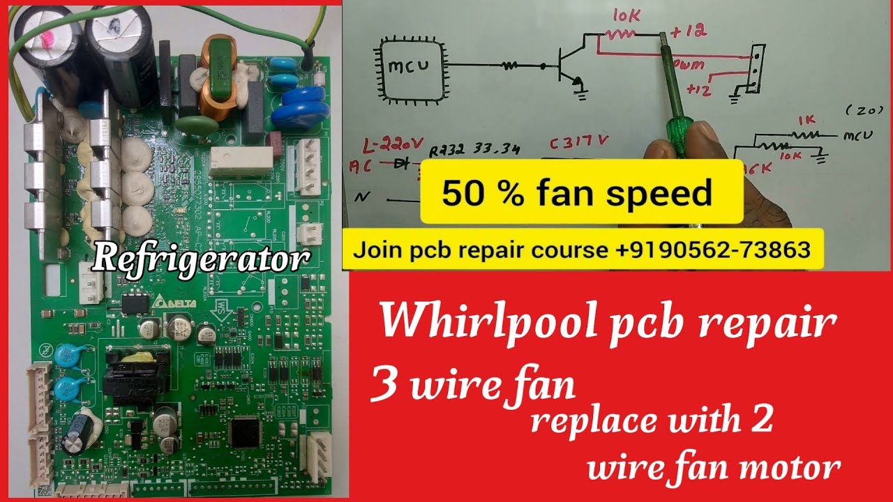 💯Whirlpool refrigerator❄️ pcb repair🤫