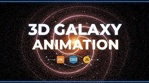 3D Galaxy Animation with Pure HTML, CSS & JavaScript.