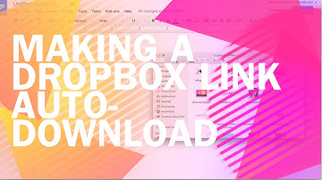 How to Make a Dropbox Download Automatically