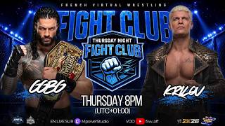 e-fed - THURSDAY NIGHT FIGHT CLUB #59 | 18/06/2026 | WWE 2k26