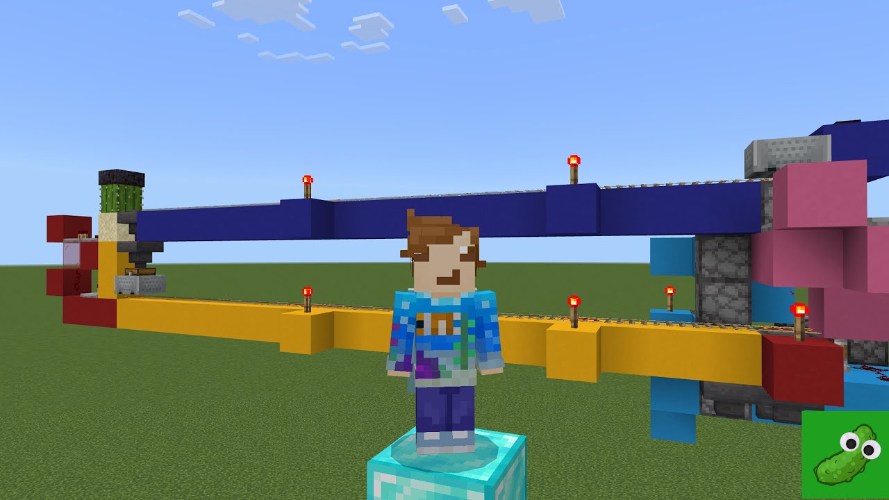 How to build a recycling minecart track! YouTube