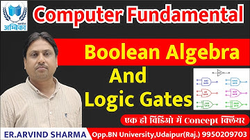 Boolean Algebra & Logic Gates (Computer Fundamental) || Ambika Classes || Er.Arvind Sir