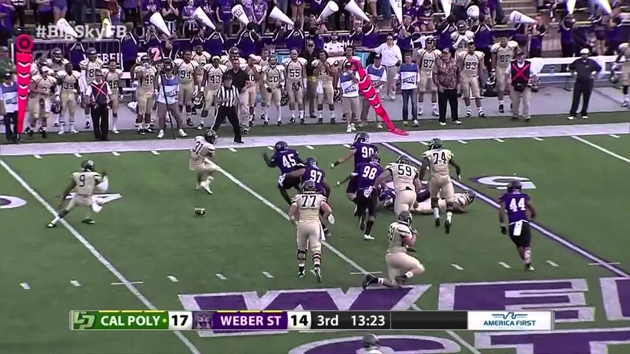 Cal Poly At Weber State Big Sky Football Highlights Youtube