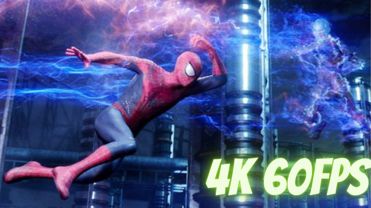 The Amazing Spider Man 2   Spider Man vs  Electro    4K 60fps  full final fight scene