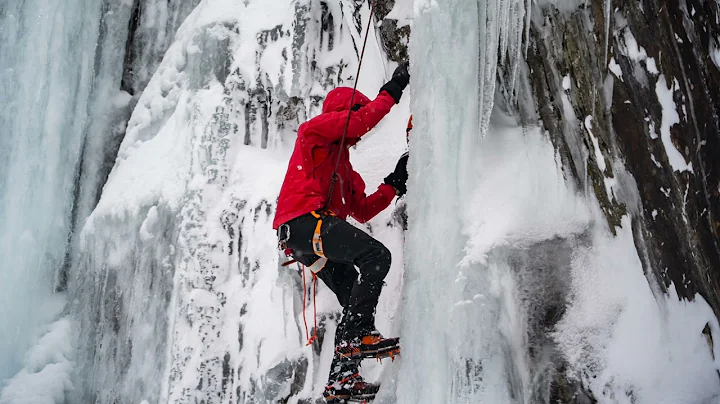 Great Ice Climbing By Franklin Falls!