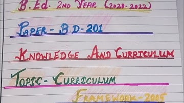 B.Ed 201- knowledge and curriculum practical file