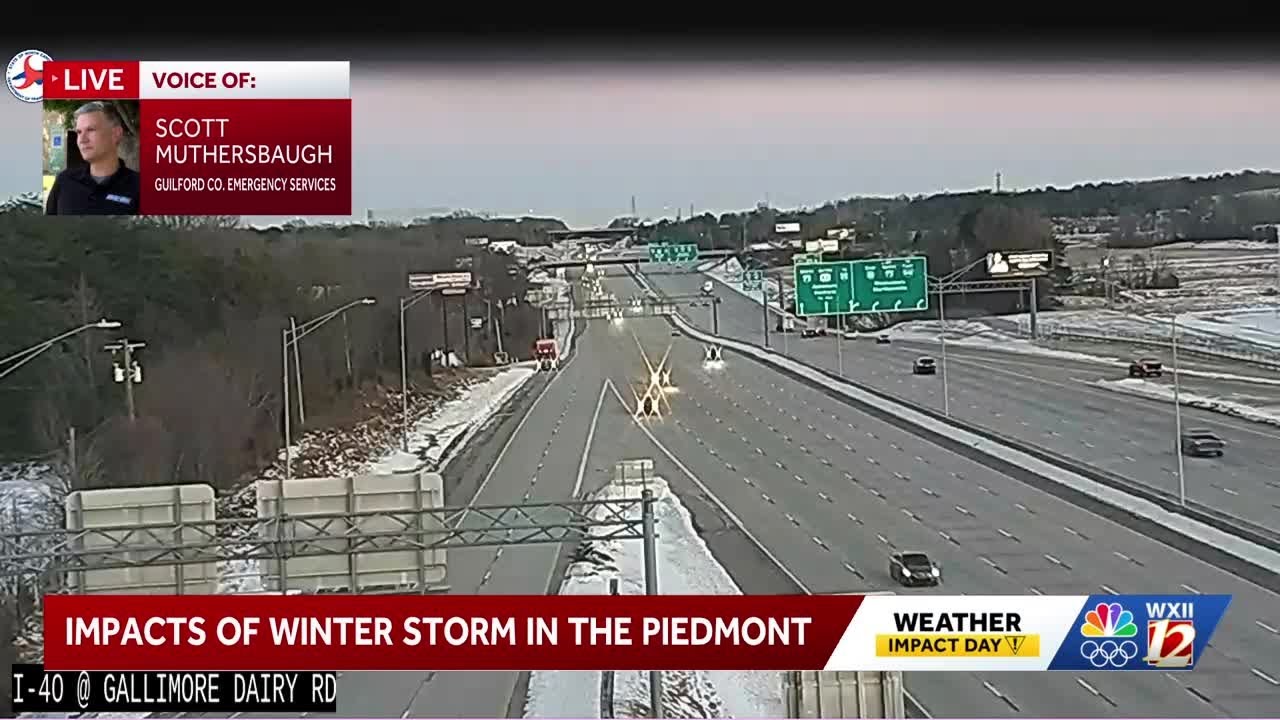 Scott Muthersbaugh with Guilford County Emergency Services shares safety impacts of winter storm ...
