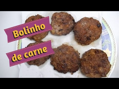 Como fazer bolinho de carne moída.