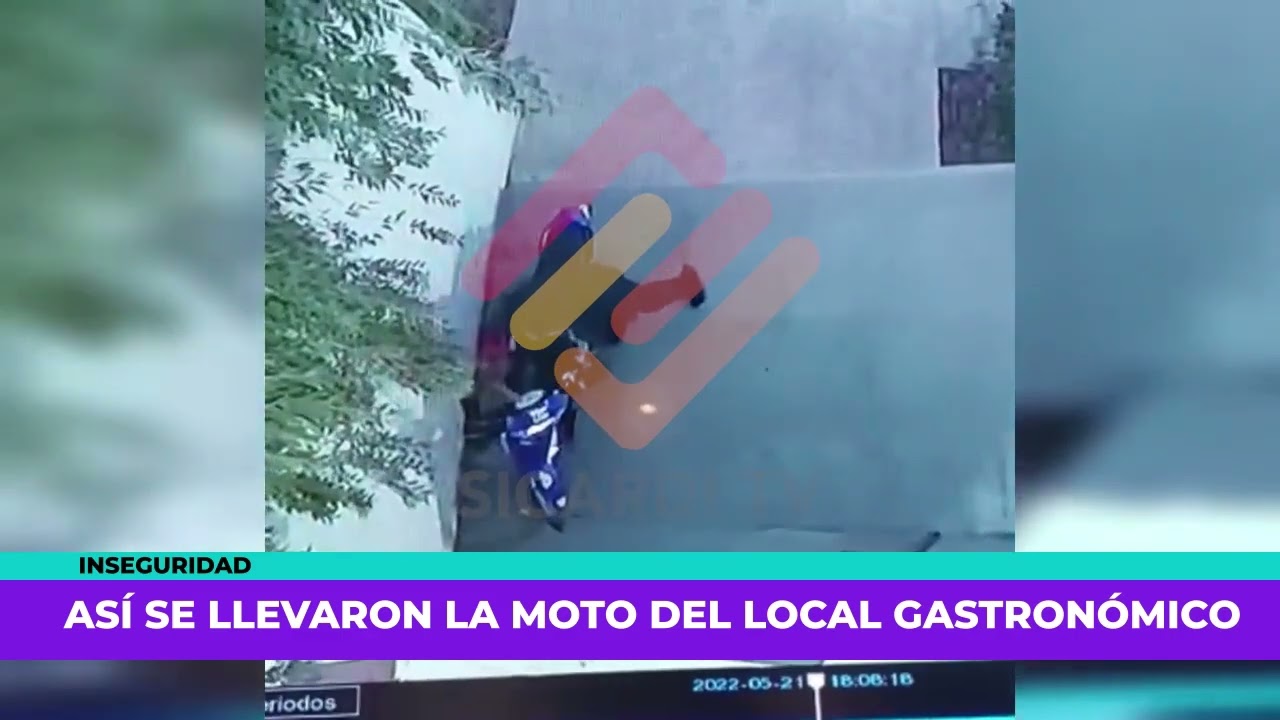 Cámaras de seguridad: robaron una moto en 659 y 8