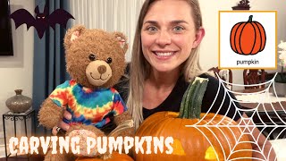 Learn and Carve Pumpkins for Halloween l Educational and Speech Videos for Kids