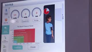 SONKA SK X80A Coin operated vending health checkup kiosk in pharmacy or shopping