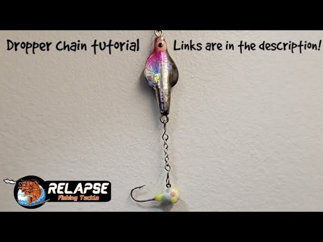 Tutorial showing how to make - dropper chain / dropper chain with homemade  tungsten jig. 