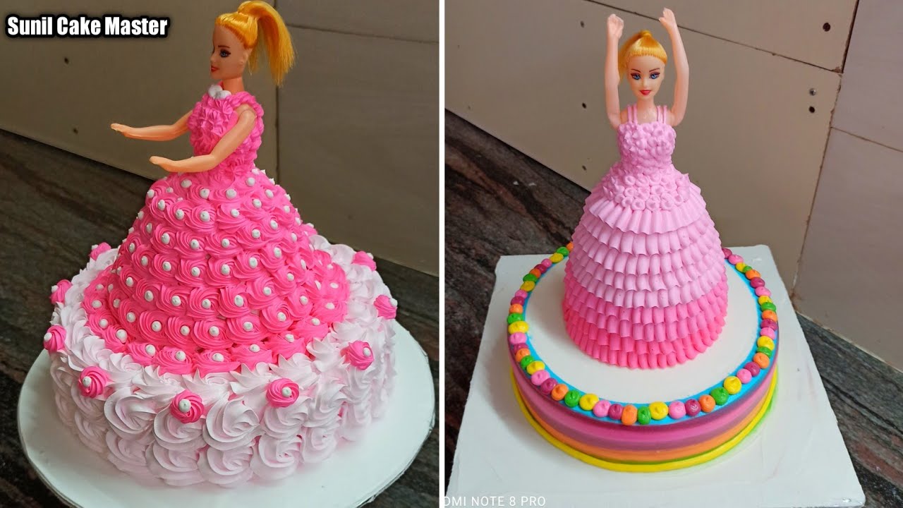 Pink Barbie Doll Cake | Barbie Doll Cake Decoration | Doll Cake ...