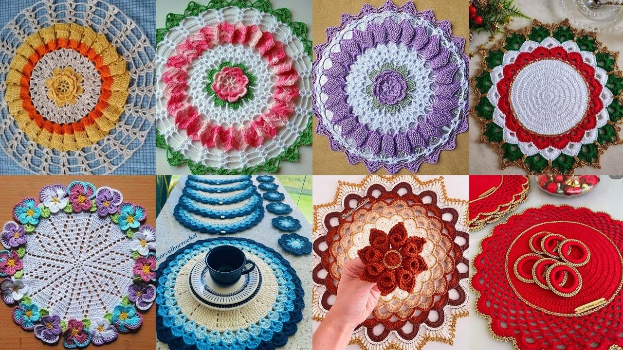 Tablemates Patterns Eye _Catching Free Crochet Rounded Shaped Tablemates patterns Eassy ...
