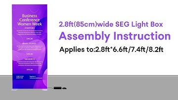 Assemble Your 2.8ft Wide SEG Light Box | Step-by-Step 3D Tutorial for Trade Shows & Events
