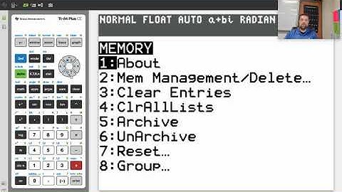TI-84 CE Tutorial How to Delete Programs