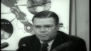 Us Defense Secretary Robert Mcnamara Addresses A News Conference And Reports On V...hd Stock Footage