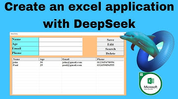 create an excel application with Deepseek excel