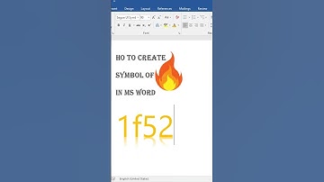 Insert fire Symbol in Seconds! #msword #shortcuts #viralvideo