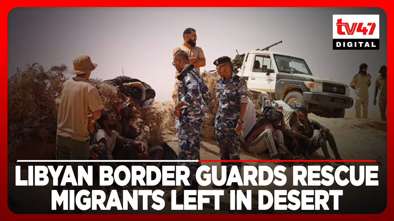 Libyan border guards rescue migrants left in desert near Tunisia