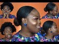 SUPER SLEEK LOW BUN ON THICK, KINKY NATURAL HAIR | 4C HAIR