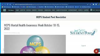 How to Find the MCPS Student Post Newsletter