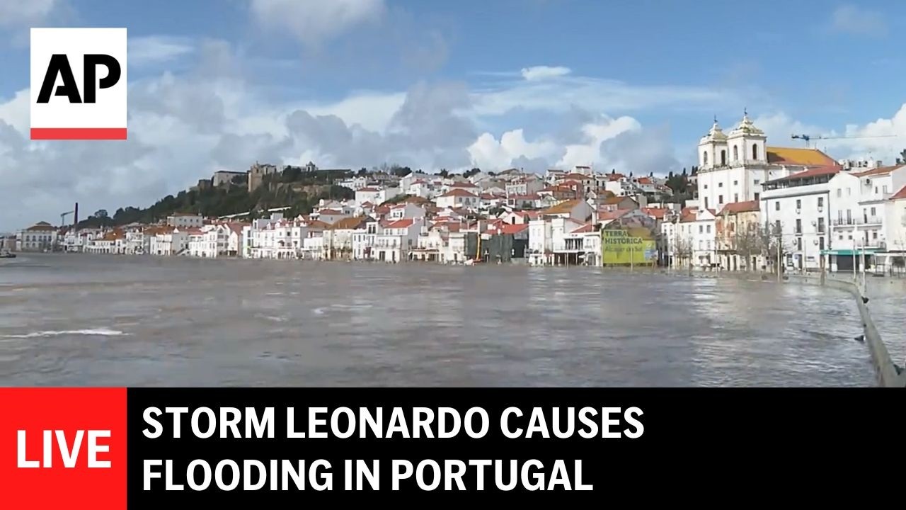 LIVE: Storm Leonardo causes severe flooding in Portugal