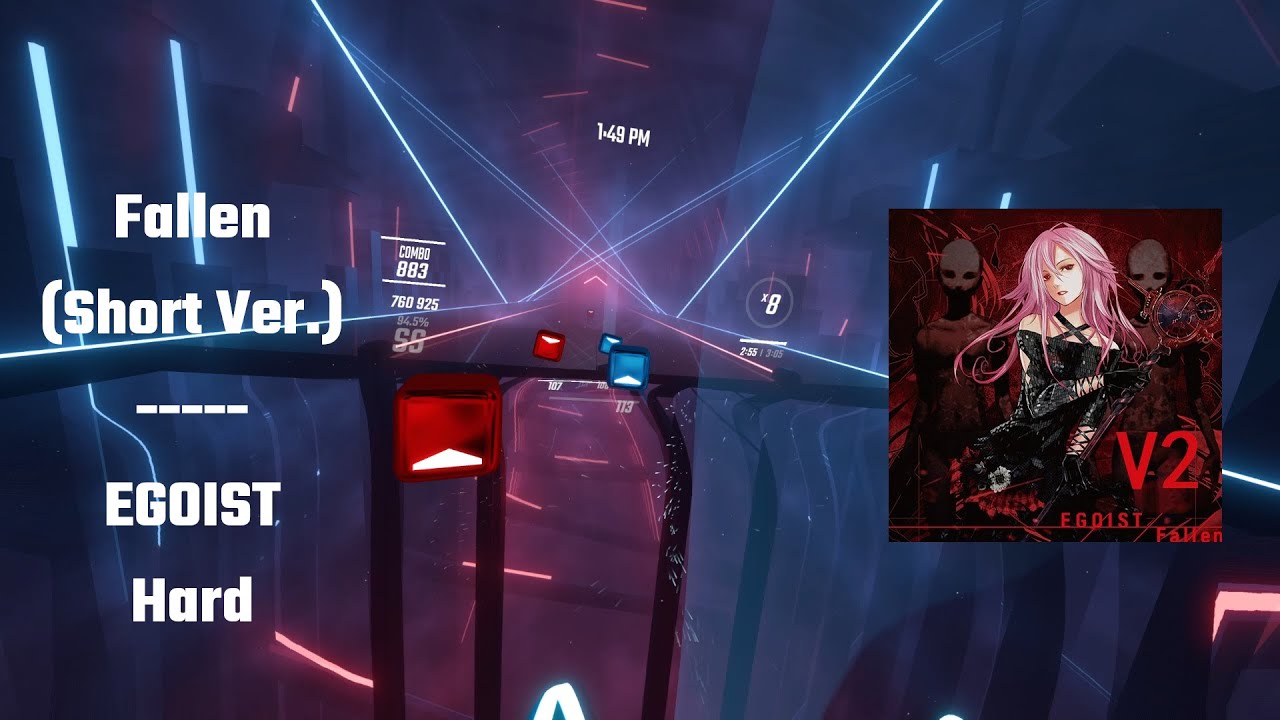 Fallen (Short Ver.) - EGOIST (Psycho-Pass 2 ED) [Hard FC SS] Beat Saber 1440p60