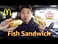 Wendy's NEW Crispy Panko Fish Sandwich Review (vs. McDonald's) #fishsandwich