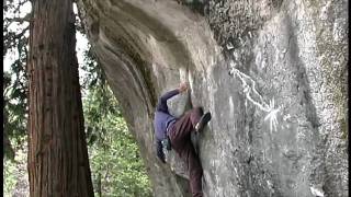 Lynn Hill climbs Midnight Lightning, Camp 4, Yosemite, 5/98.