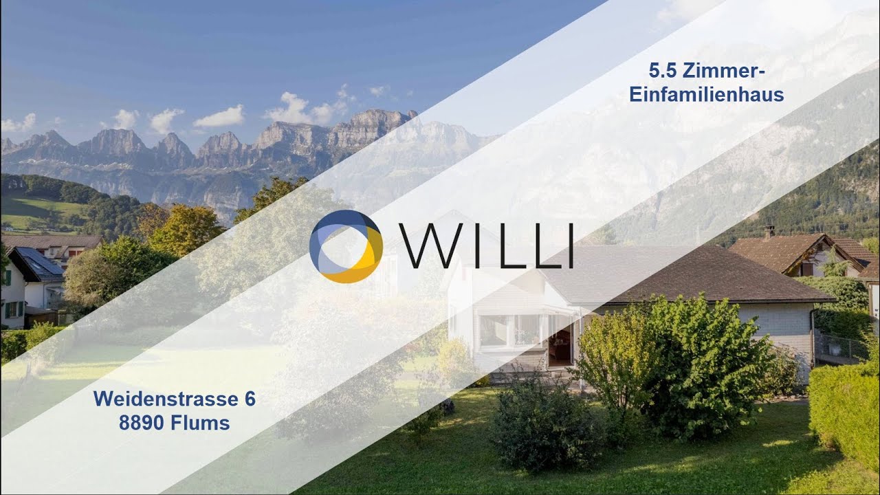 Flums - Einfamilienhaus in ruhigem und familiärem Wohnquartier