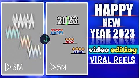 Happy new year 2023 trending reels editing | Alight motion
