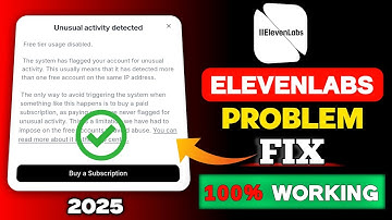 Elevenlabs unusual activity detected problem || Elevenlabs Problem solution💯 ||  Best Text-to Speech