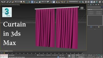 Curtain Modeling in 3ds Max | Curtain in 3ds Max | Cloth Modifier