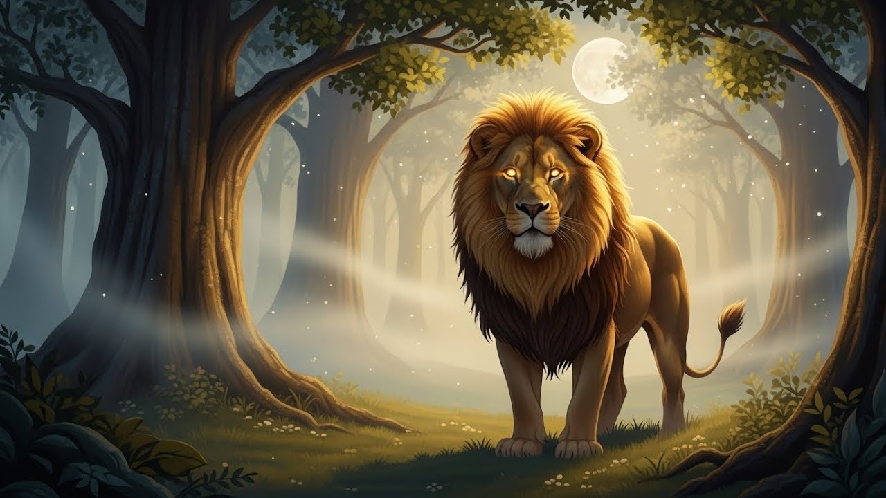 The Enchanted Lion 🌙 Full Bedtime Story | Calm Fantasy Tale for Sleep.